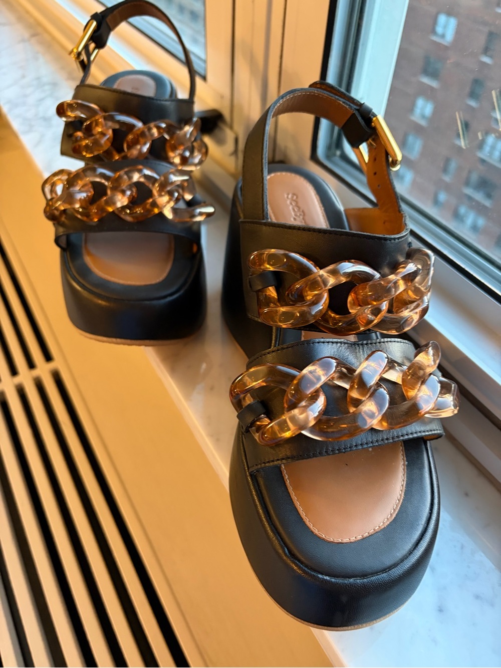 See By Chloé Mahe Wedge Sandal in Black